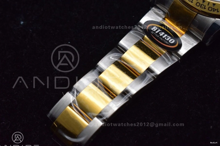 Best SA4130 and 1:1 904L Black Case Bracelet SS BTF Dial Edition 116503 Daytona 0428